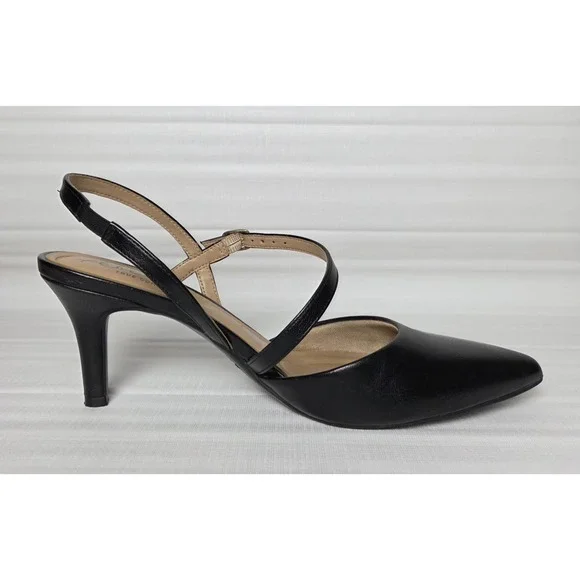 Abella True Comfort Pumps Women's 9.5M Black Cushioned Dress Shoe 2" Heel - Picture 2 of 9